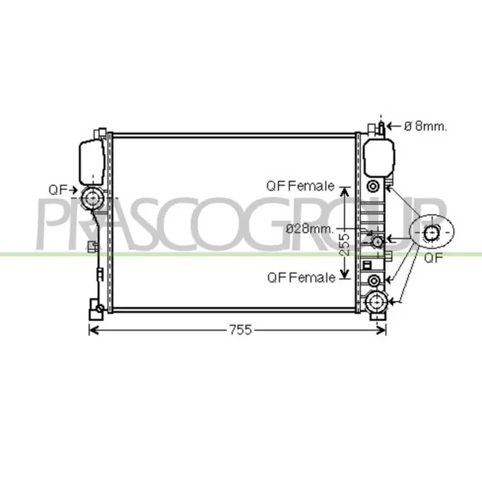 Radiatore Per Mercedes S Class (w221) Dal 2005 Al 2009 Must-Have