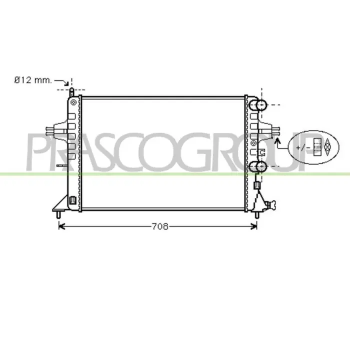Nuova Collezione Radiatore Per Opel/vauxhall Astra G (t98) Dal 1998 Al 2003