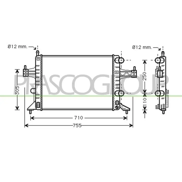 Compra Online Radiatore Per Opel/vauxhall Corsa C Dal 2000 Al 2003