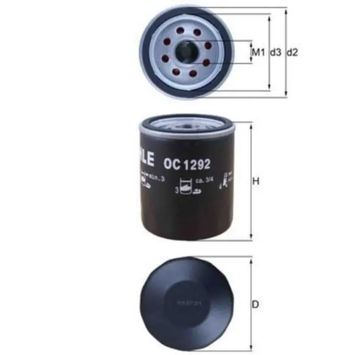 Occasione Imperdibile Filtro olio OC 1292 KNECHT per FORD