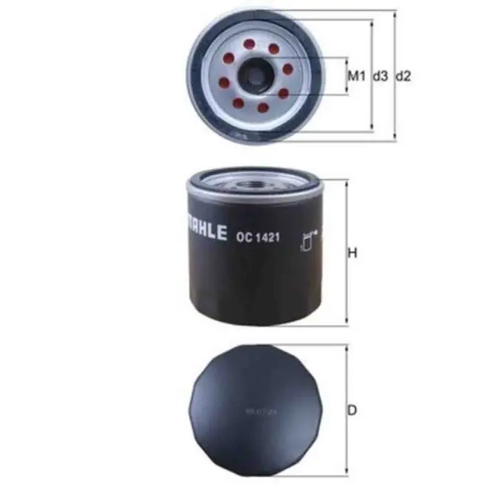 Filtro olio OC 1421 KNECHT per OPEL CHEVROLET CADILLAC Must-Have