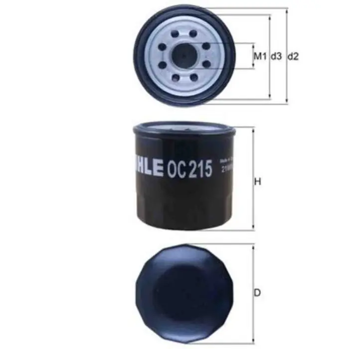 Filtro olio OC 215 KNECHT per NISSAN CHEVROLET SUZUKI DAEWOO SUBARU DAIHATSU GEO Di Tendenza
