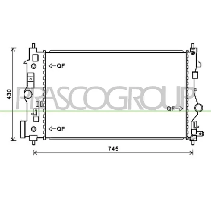 Radiatore Per Opel/vauxhall Astra J (p10) Dal 2009 Al 2011 Consegna Rapida