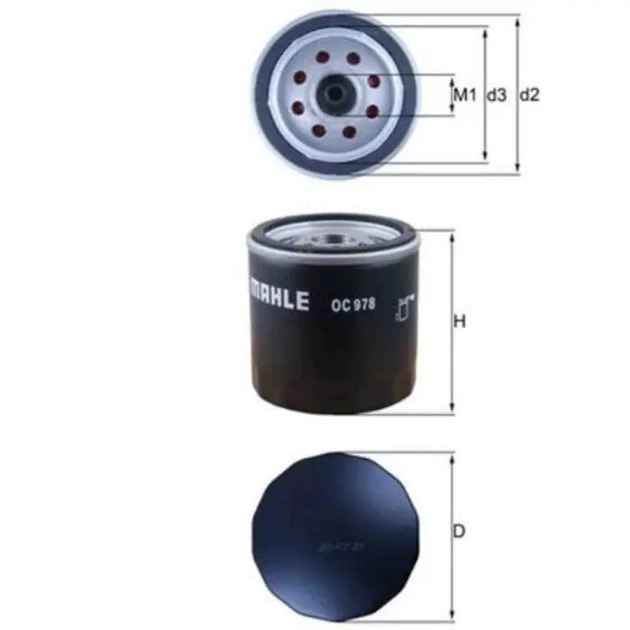 Filtro olio OC 978 KNECHT per RENAULT MERCEDES-BENZ NISSAN DACIA INFINITI Offerta Limitata