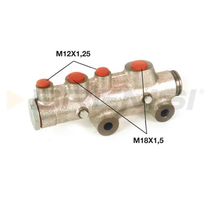 Cilindro Maestro Del Freno Iveco Zeta Ghisa Grigia Pb1023 4237415 Bremsi Direttamente Dal Produttore