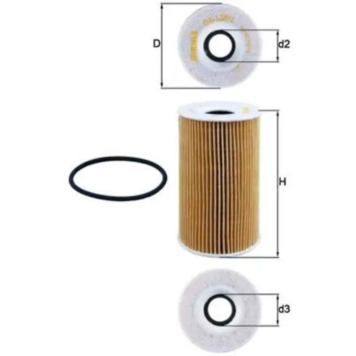 Filtro olio OX 128/1D KNECHT per PORSCHE Solo Oggi