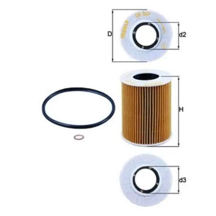 Consegna Rapida Filtro olio OX 369D KNECHT per HYUNDAI KIA