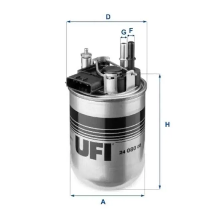 Filtro carburante 24.080.00 UFI per NISSAN Compra Oggi Stesso