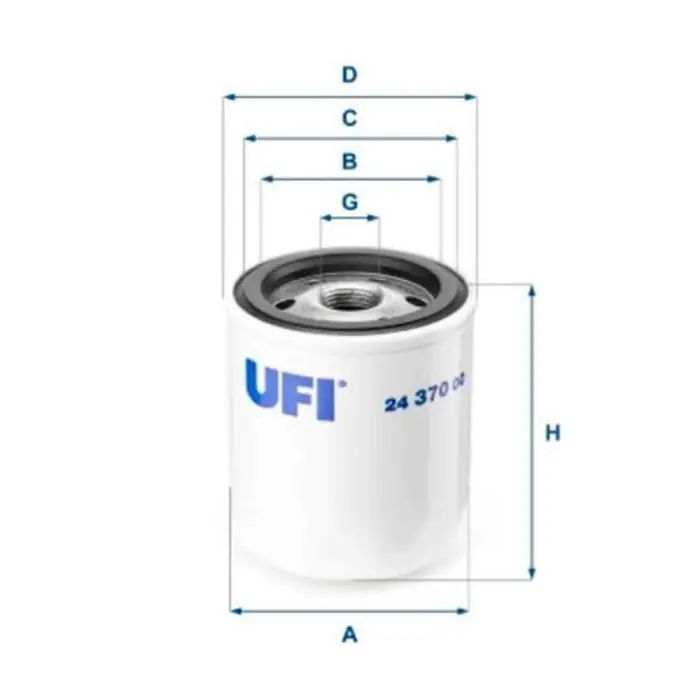 Filtro carburante 24.370.00 UFI per TOYOTA NISSAN JEEP ISUZU Offerta Speciale