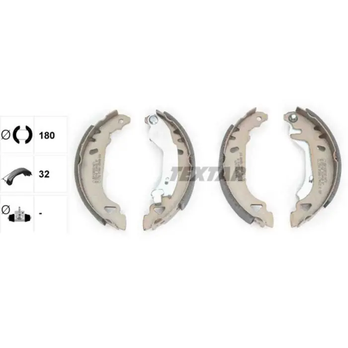 Kit ganasce freno 91049100 TEXTAR per FIAT LANCIA Non Perdere